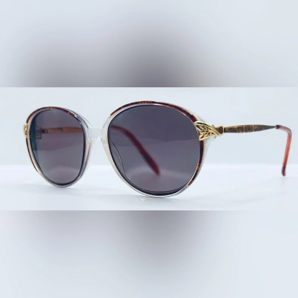 Lawrence Eyewear Red Gray Oval Sunglasses Frames Only